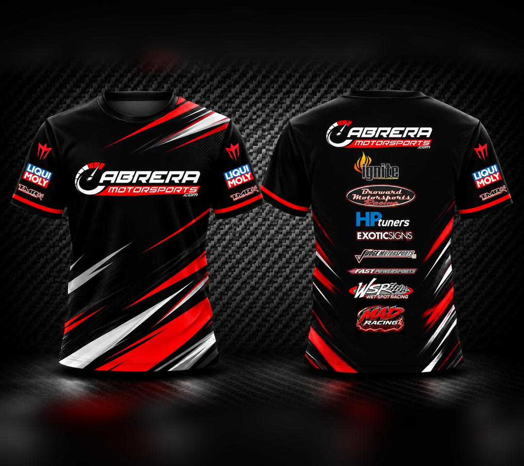 Cabrera MotorSports Race Dri-Fit T-Shirt – Red/Black