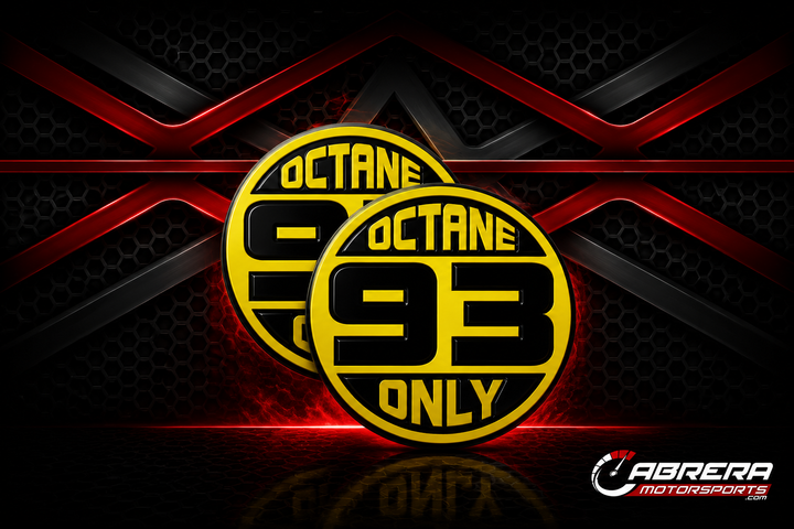 Octane 93 Labels for Cabrera MotorSports Advanced Tuning - Kawasaki SXR 15f CMS Power Kit - Cabrera Motorsports