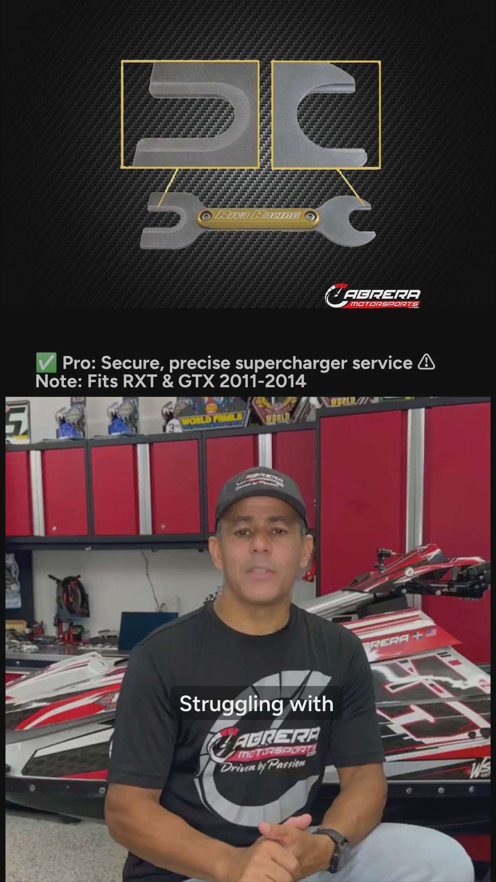 Sea-Doo Supercharger Tool for RXT & GTX (2011-2014) - RS1750-ISH-949 - Benefits Video