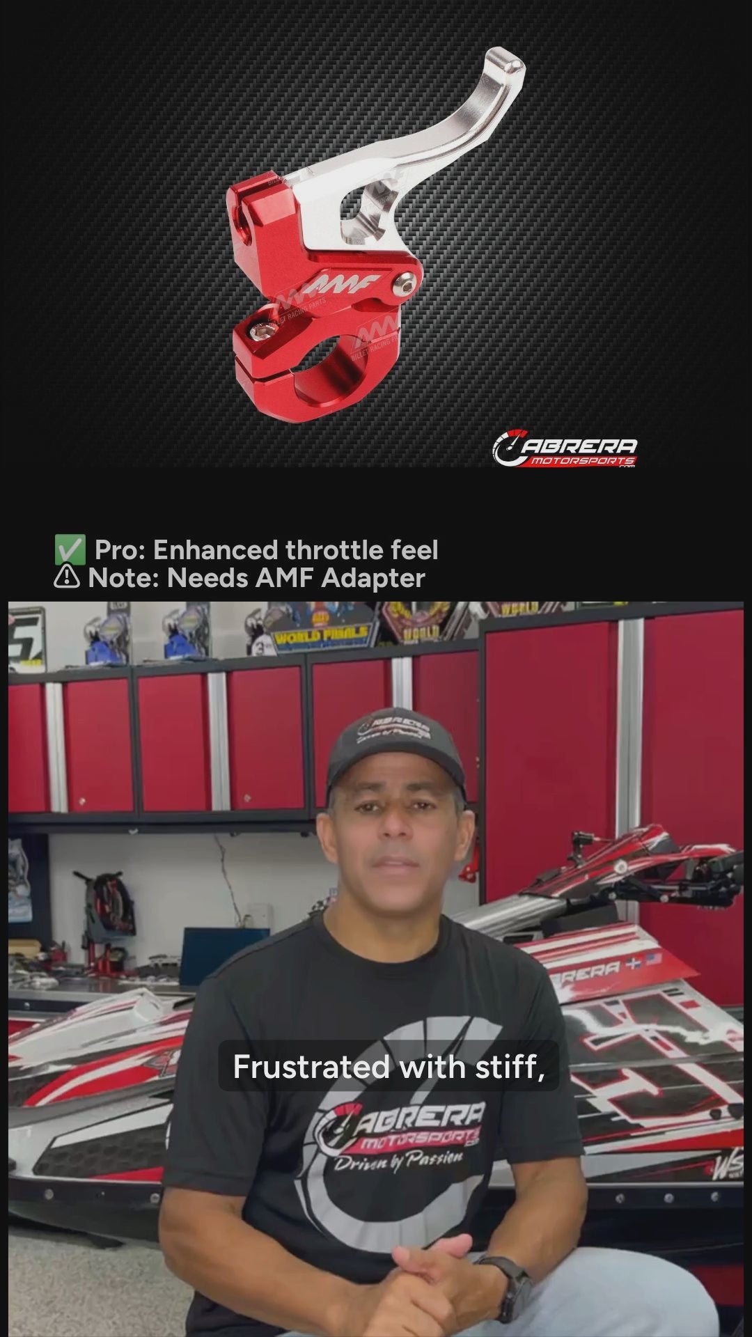 AMF Adjustable Throttle Lever for Kawasaki & Yamaha - Benefits Video