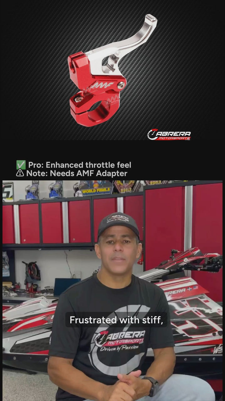 AMF Adjustable Throttle Lever for Kawasaki & Yamaha - Benefits Video