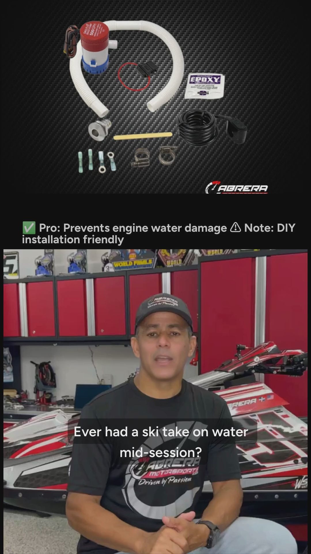 Universal Bilge Pump Kit for Yamaha SuperJet & Kawasaki SX-R - RY1016D - Benefits Video