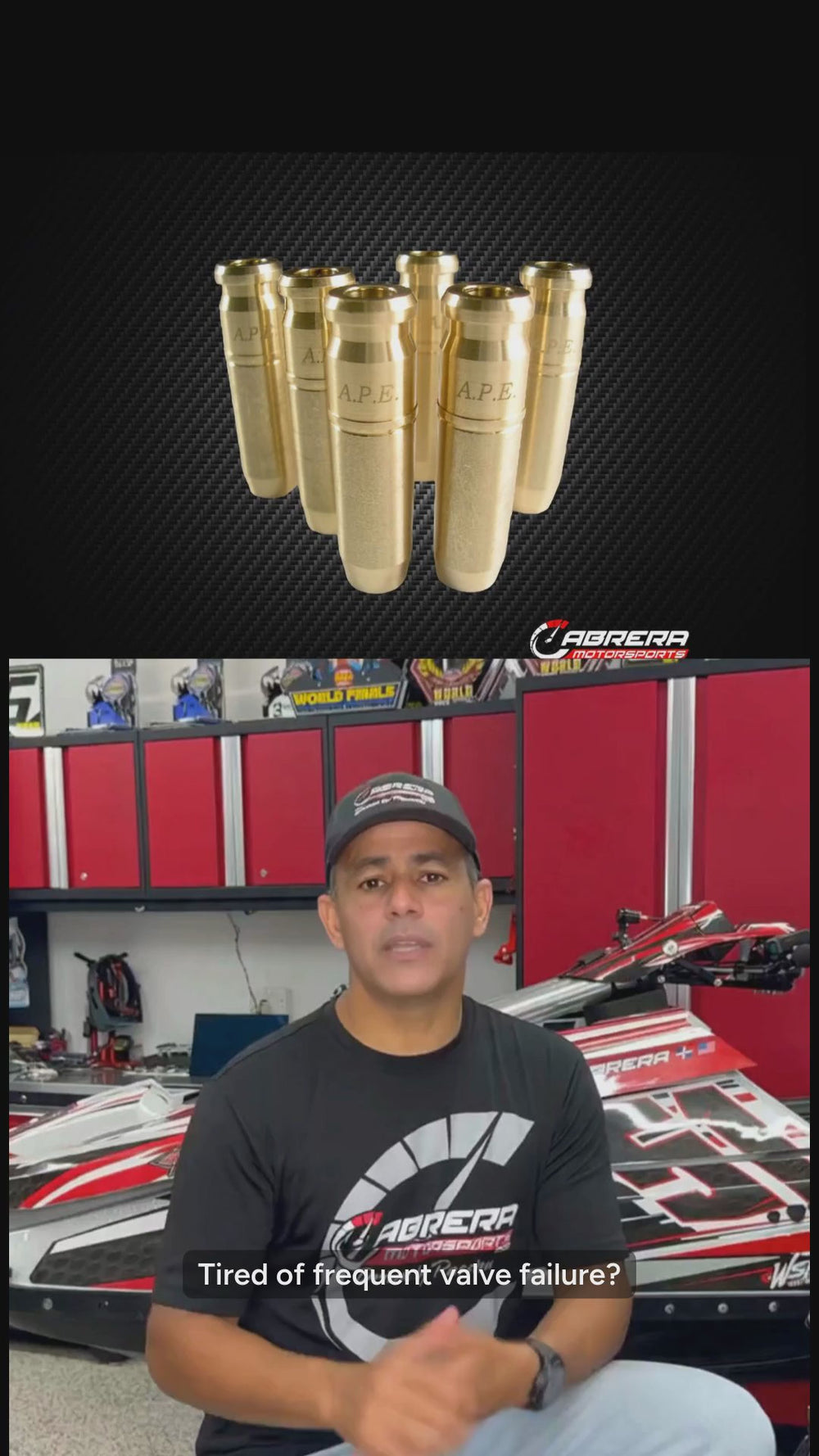 APE Kawasaki Bronze Valve Guides for SX-R-15F, STX-15F, Ultra250, Ultra260, Ultra300 - VGK1200 - Benefits Video