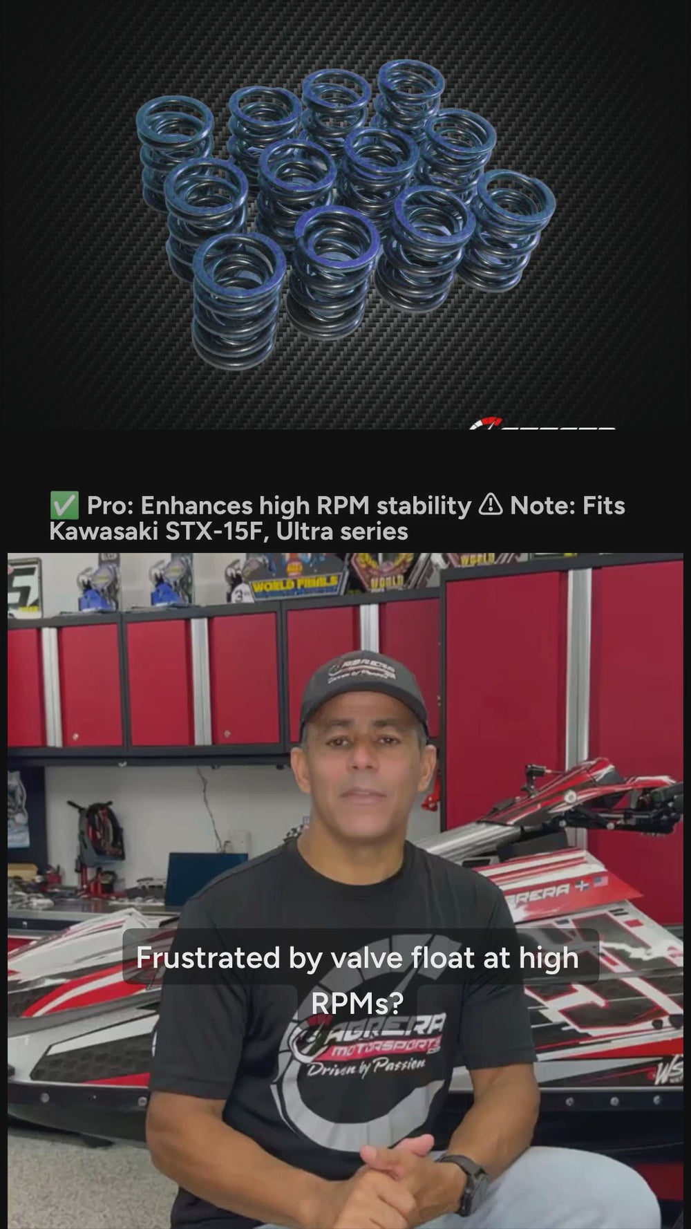 APE Valve Springs for Kawasaki STX-15F, Ultra250, 260, 300, 310, SX-R - VSK1500 - Benefits Video