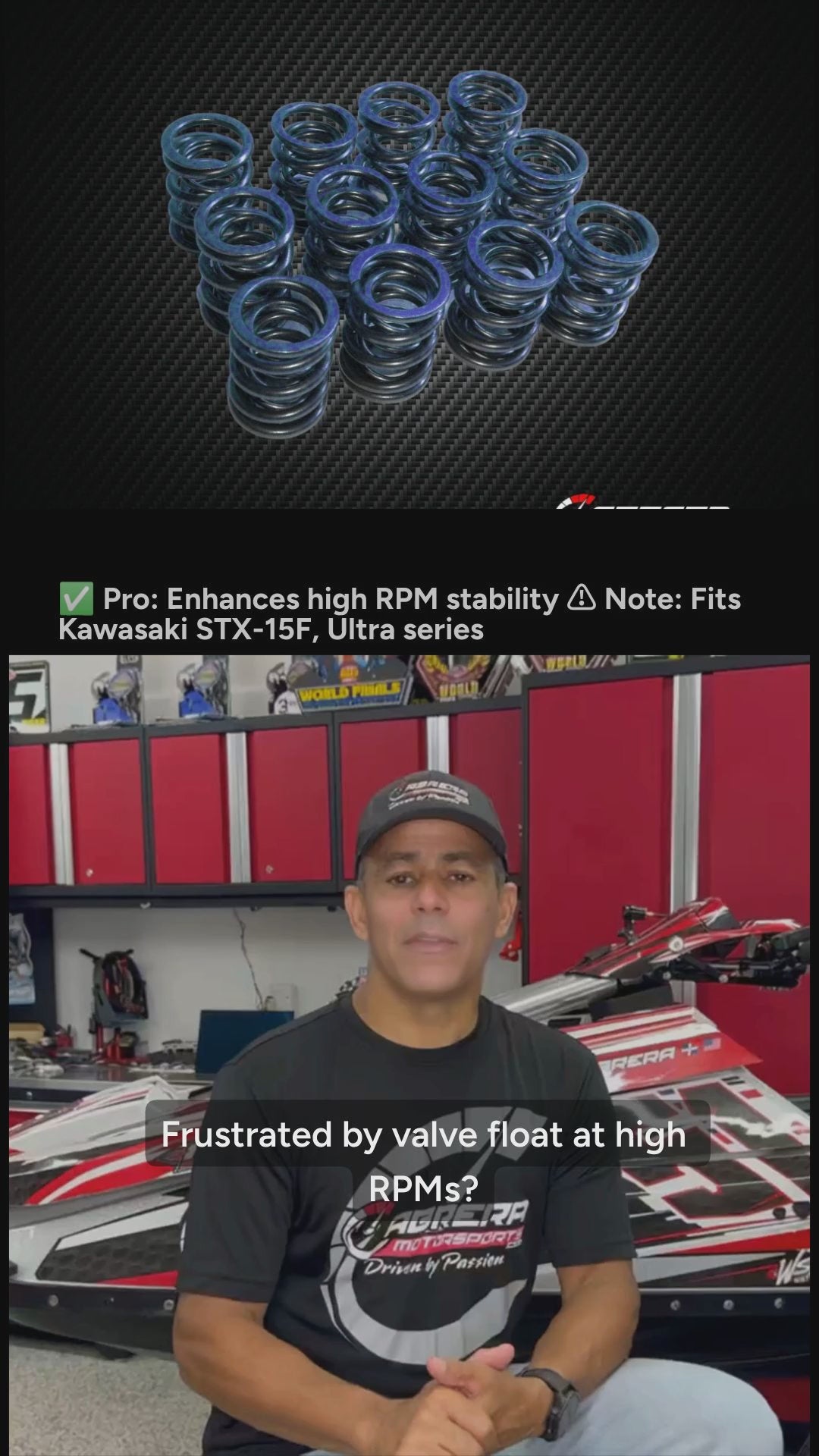 APE Valve Springs for Kawasaki STX-15F, Ultra250, 260, 300, 310, SX-R - VSK1500 - Benefits Video