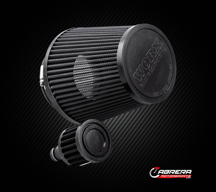 High-Flow Air Filter Detail of WORX Racing Intake & Fuel Systems - Yamaha 4-inch Air Filter Kit for 1.8L Engines - Cabrera Mo
